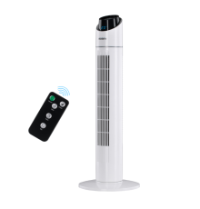 Вентилятор ARDESTO колонний, 90см, 50Вт, пульт ДК, дисплей, чорно-білий