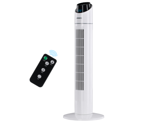 Вентилятор ARDESTO колонний, 90см, 50Вт, пульт ДК, дисплей, чорно-білий