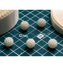 Намистини бежеві "Малинка" 12мм 5шт/уп