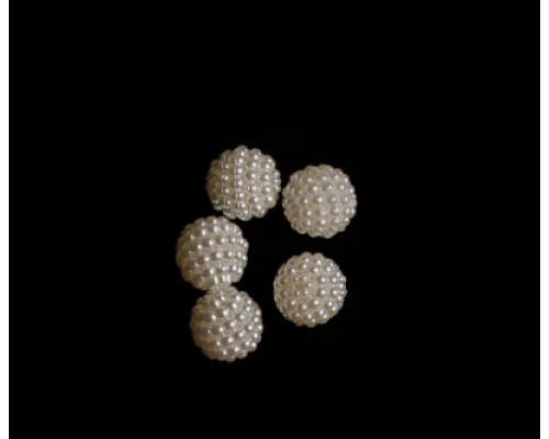 Намистини бежеві "Малинка" 12мм 5шт/уп