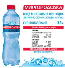 М/В Миргородська 0,5л сильногазована