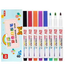 Набір кольорових маркерів для дошки 8 кольорів для гладких поверхонь BV-188-8