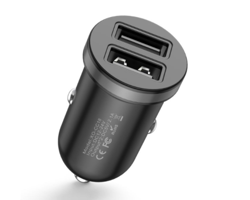 Автомобільний Зарядний Пристрій XO-CC18 Dual USB (Чорний)