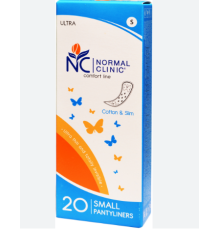 NormalClinic  щоденні гіг. прокладки - ultra Comfort - cotton&slim - без індивід. пакування, 150 мм/