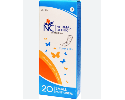 NormalClinic  щоденні гіг. прокладки - ultra Comfort - cotton&slim - без індивід. пакування, 150 мм/