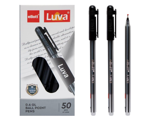 Ручка кулькова Luva "Ellott" ET2406-50 чорна