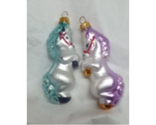 Скляна іграшка Коник на дибках 1012