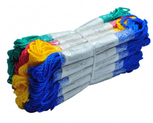Мотузка В-21 кручена кольорова 10м