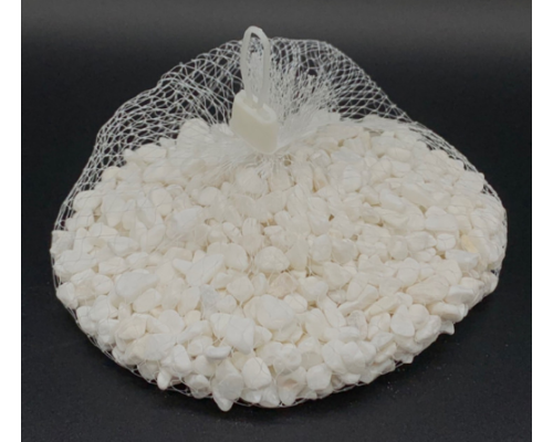 Білі камінці подрібнені поліровані для декору 50г