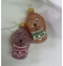 Скляна іграшка 1008 Песик