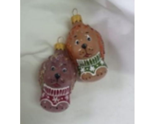 Скляна іграшка 1008 Песик