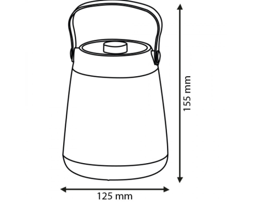 Ліхтар LED 15W VERON IP20 160-550Lm 220V голубий HOROZ