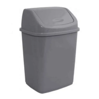 Відро для сміття  5л. (сірий) 05780