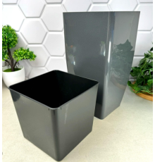 Вазон "Квадро" 16*16*30, какао