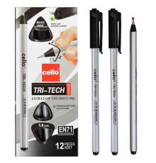 Ручка масл. "TRI-TECH" Cello CL1003-12 чорна 99513
