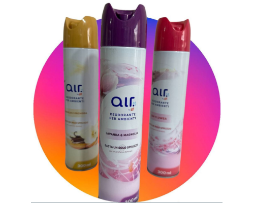 Освіжувач №2 мікс AIR W5 ZEN FLOWER/ LAVENDER MAGNOLIA/ VANILLE ORCHID 300ML WATER BASED