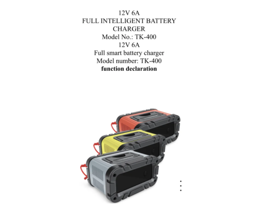 Зарядний пристрій 12V6a Smart Car Battery TK400 (16)