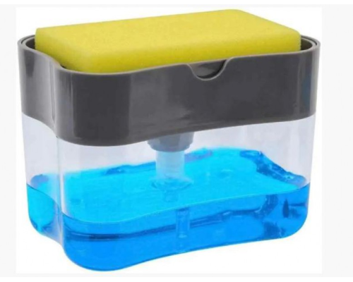 Диспенсер для миючого засобу з підставкою для губки Sponge Caddy