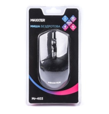 Миша бездротова Mr-403, 4 кнопки, оптична, 1600 DPI, USB, чорна