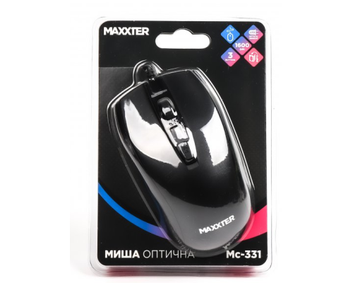 Мишка оптична Maxxter Mc-331 чорного кольору