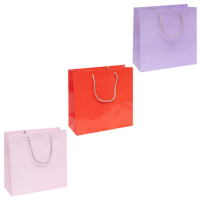 Пакет кольоровий квадрат "Однотонний"" 24*24*10 см