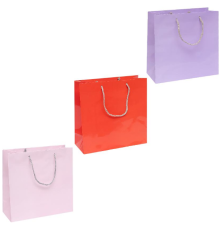 Пакет кольоровий квадрат "Однотонний"" 24*24*10 см