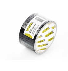 Стрічка клейка армована чорна 50 мм 10 м  (UNIFIX) ARM-5010B