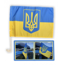 Прапор №3045 ткан. Український з гербом (30*45)см 1шт 17375