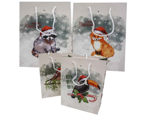 Пакет подарунковий "Новорічний" 18*23*10см