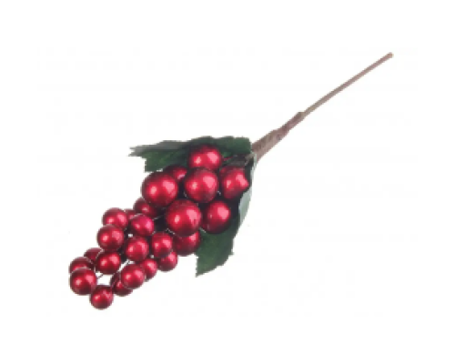 Гілка декоративна червона/сіра18 см