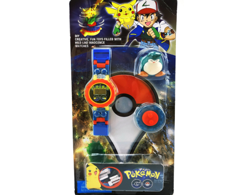 Годинник-конструктор "Pokemon GO" з фігуркою