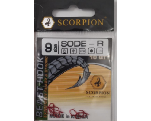 Гачок Scorpion SODE Red (10 шт)