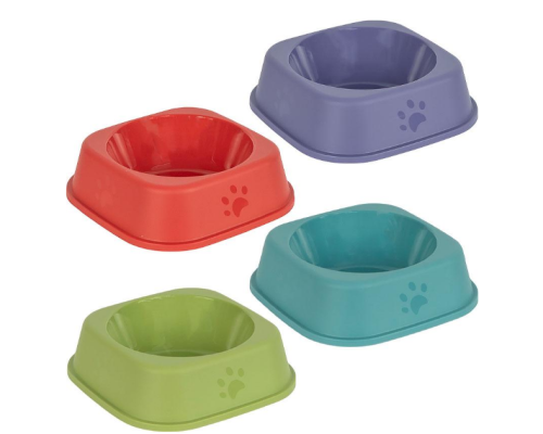 Миска пластикова для домашніх тваринок 15*15*5