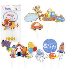 Прикраси - топер для торта Happy Birthday 87-2