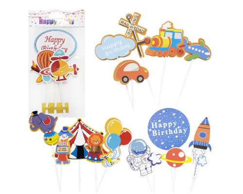 Прикраси - топер для торта Happy Birthday 87-2