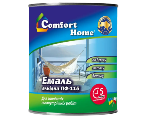 Емаль ПФ 115 Комфорт коричнева 0.9 кг Емаль ПФ 115 Комфорт коричнева 0.9 кг