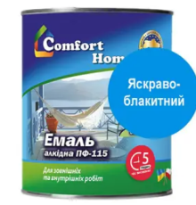Емаль ПФ 115 Комфорт яскр. блак. 0.9 кг