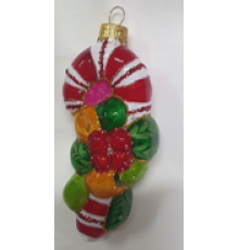 Скляна іграшка 1199 Новорічна паличка