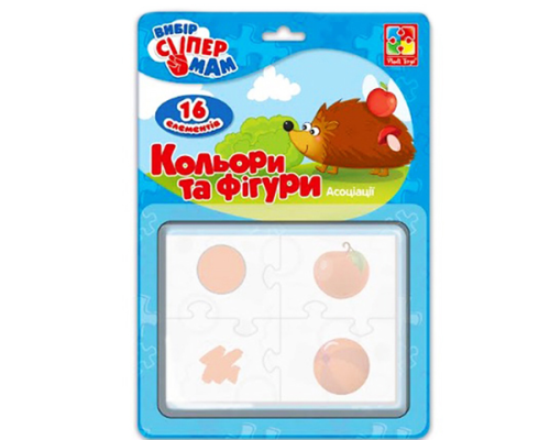 Асоціації "Кольори та фігури" в коробці (укр)