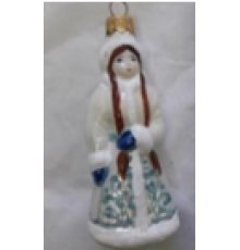 Скляна іграшка 1168 Снігурка нова