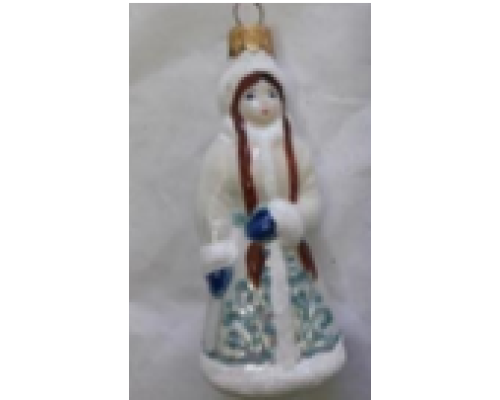 Скляна іграшка 1168 Снігурка нова