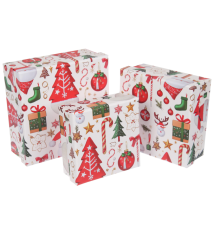 Новорічна подарункова коробка 73-5818 L