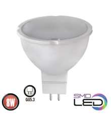 Лампа світлодіодна 8W 6400K GU5.3