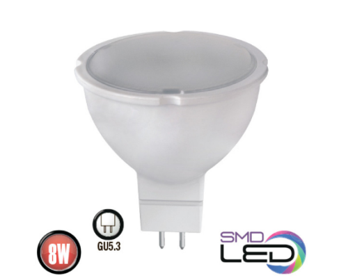 Лампа світлодіодна 8W 6400K GU5.3