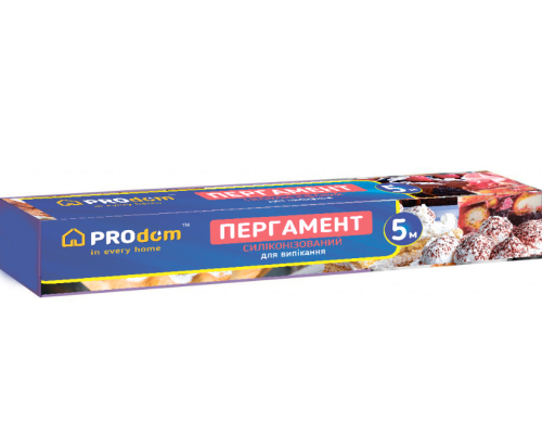 Пергамент для випікання 5 м білий СИЛІКОН, без втулки PROdom (49)
