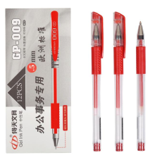 Ручка гелева GP-009 червона