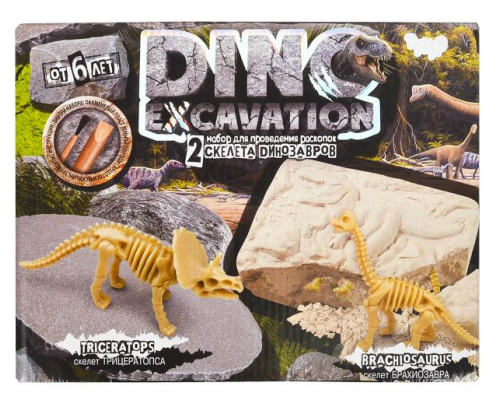 Набір для розкопок "Dino excavation" укр. DEX-01-10 Набір для розкопок "Dino excavation" укр. DEX-01-10