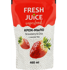 Fresh Juice р/крем-мило дой-пак 460мл superfood strawberry&chia