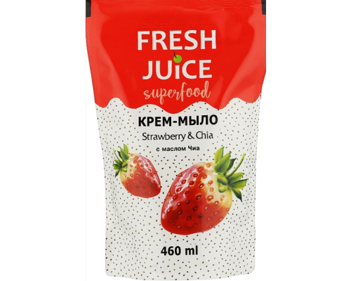 Fresh Juice р/крем-мило дой-пак 460мл superfood strawberry&chia