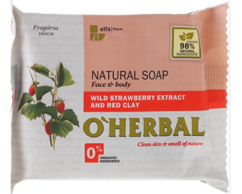 Мило O'Herbal 100г Лісова суниця/Червона глина